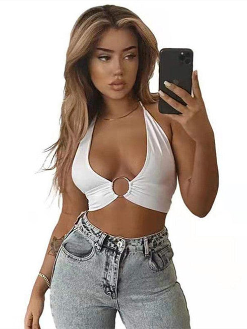 Super Hot Backless Chest Halter